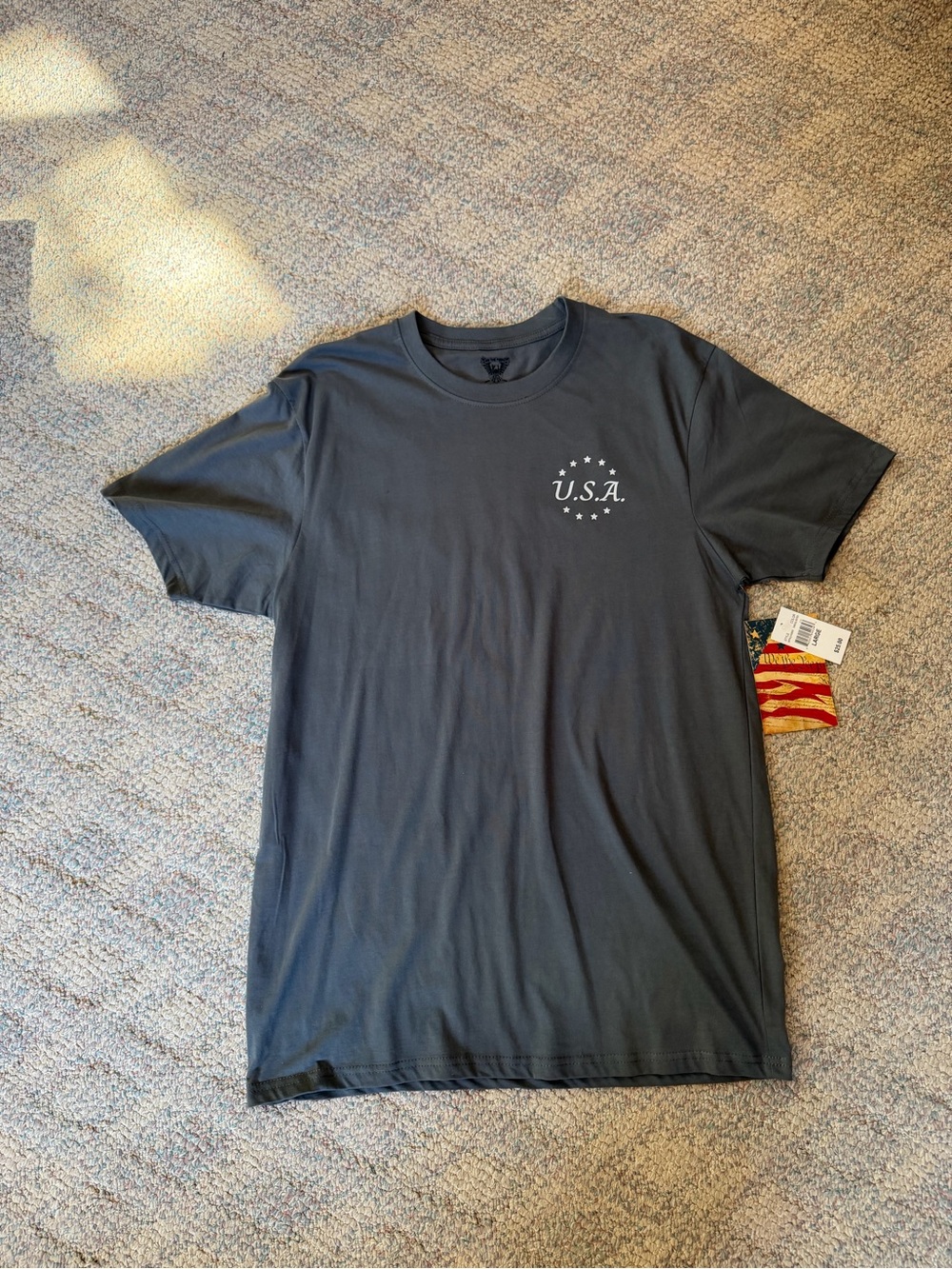 U.S.A. Graphic Short Sleeve Tee - Dark Gray